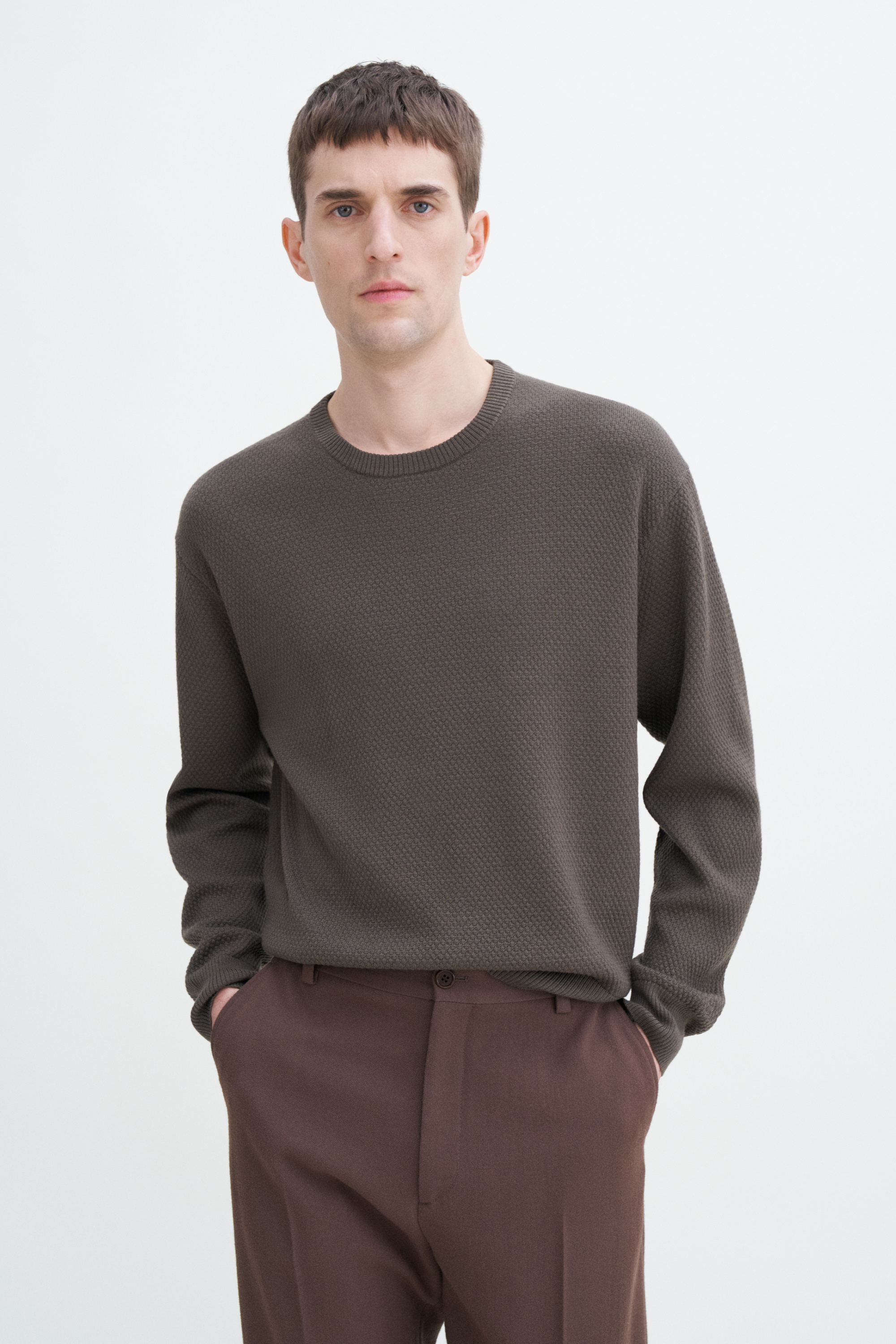 Filippa K Moss Knit Sweater In Green