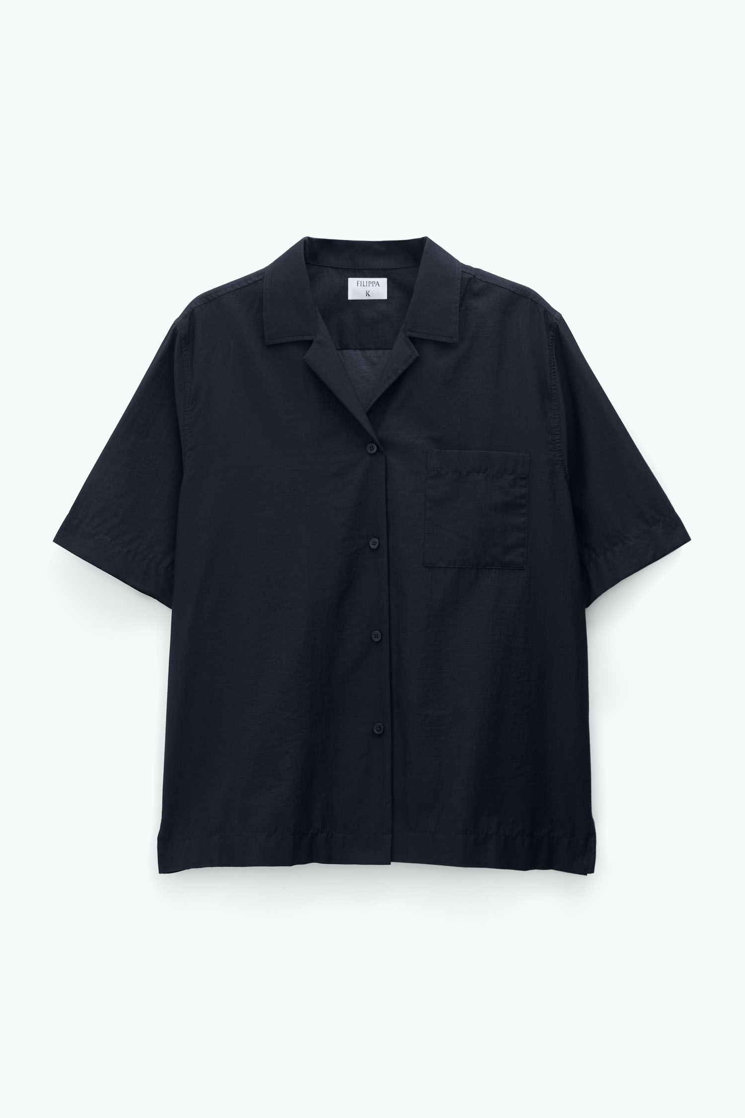 Shop Filippa K Short Sleeve Shirt In Black