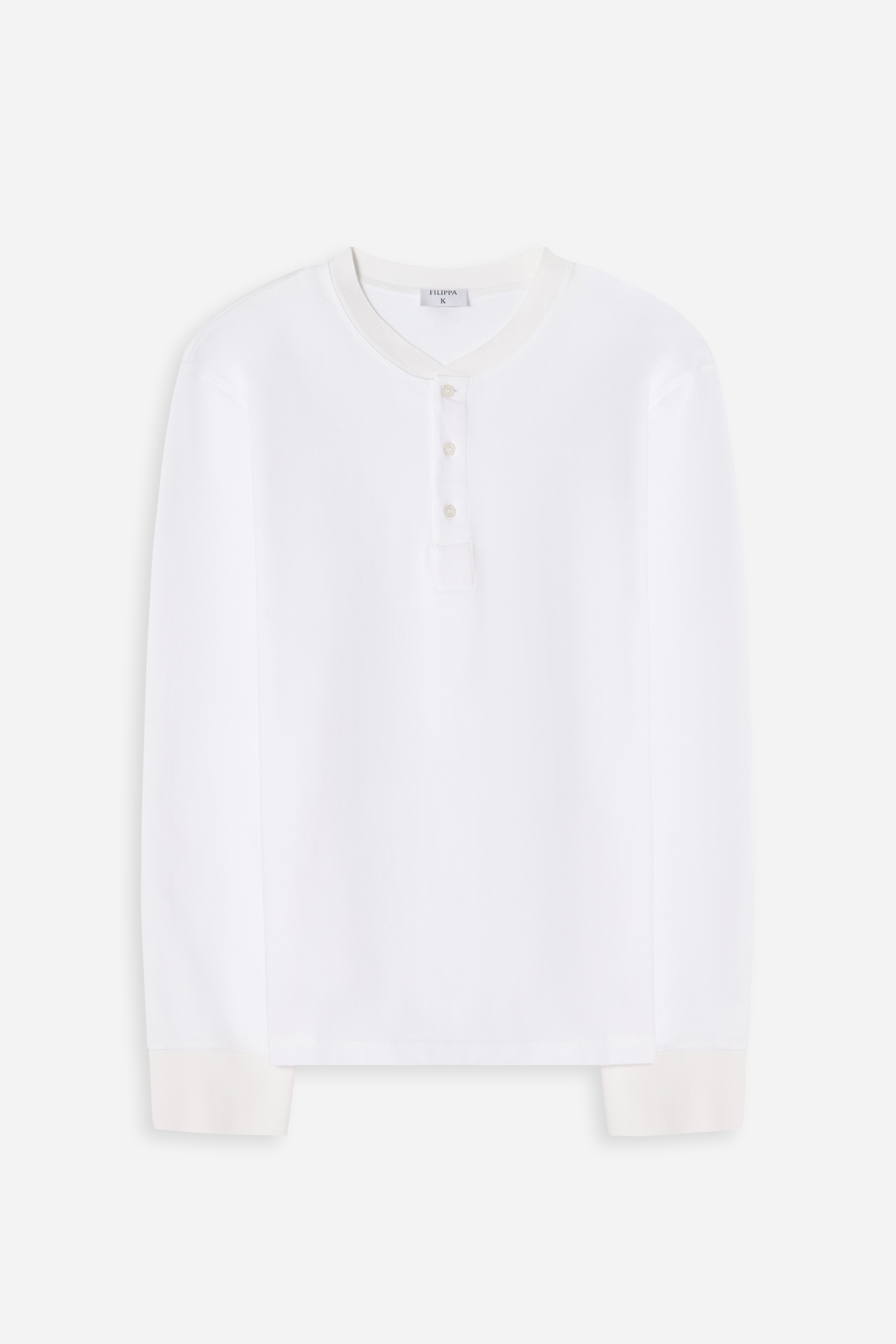 Filippa K Heavy Cotton Henley In White