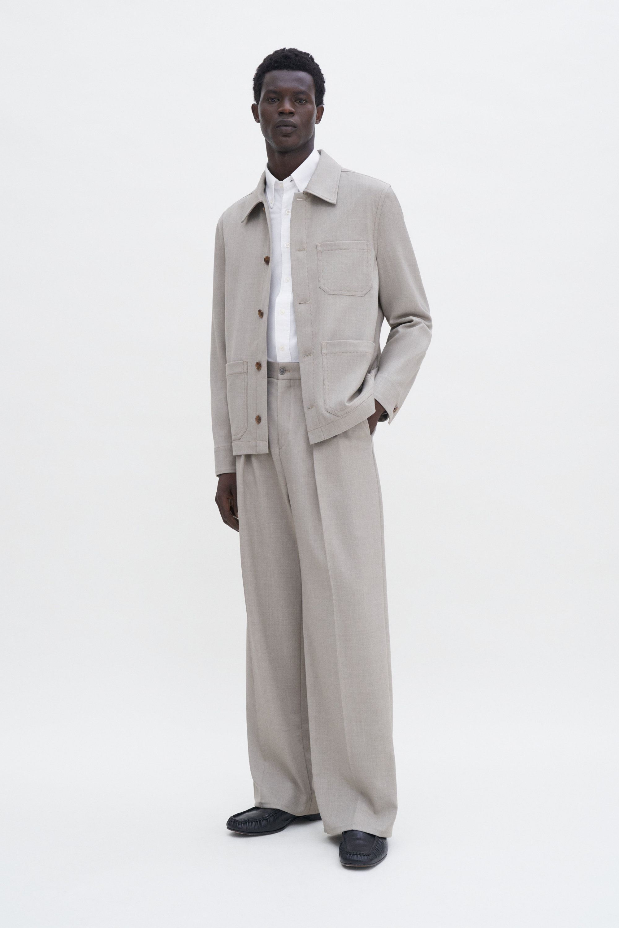 Filippa K Work Jacket In Beige