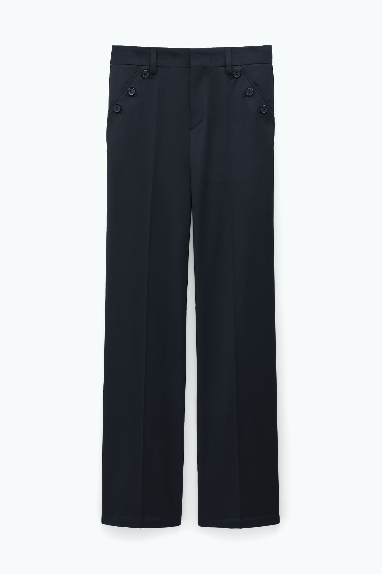 Shop Filippa K Straight Tailored Trousers In Black