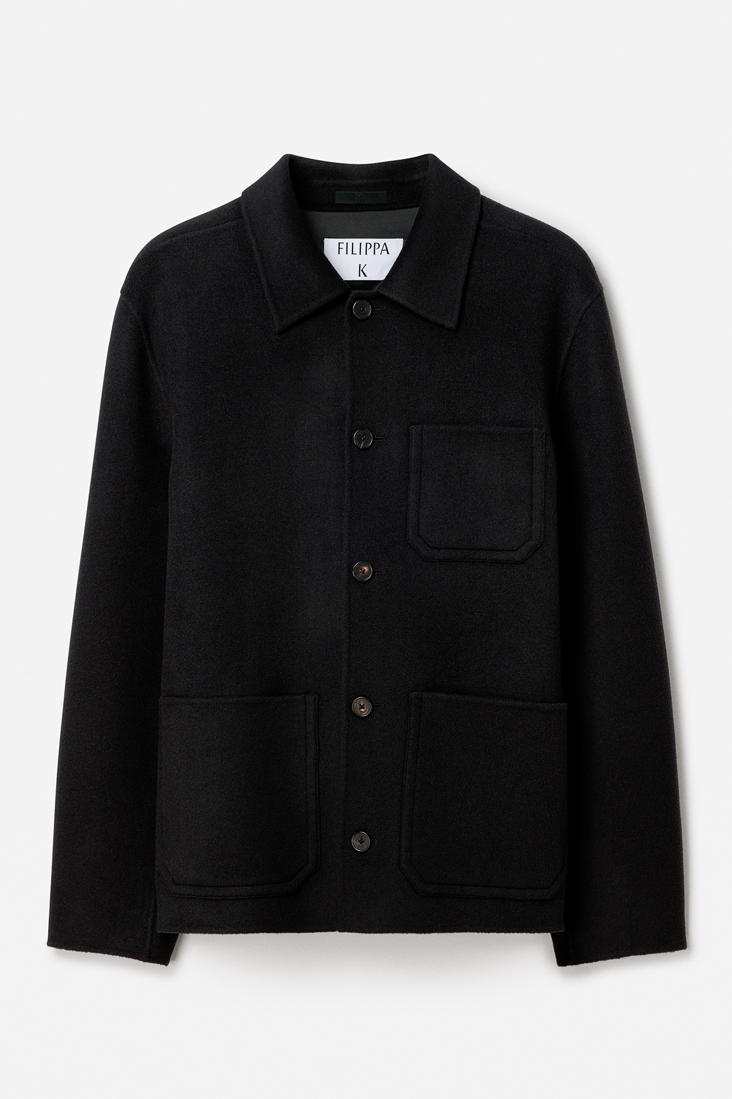 Filippa K Doublé Wool Work Jacket In Black