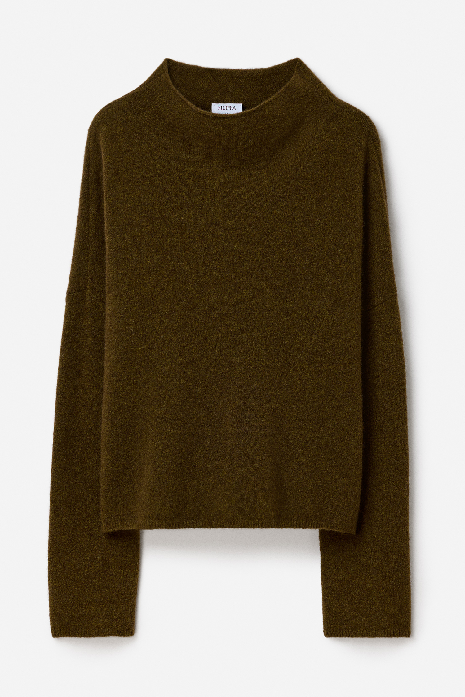 Filippa K Mika Yak Funnelneck Sweater In Green