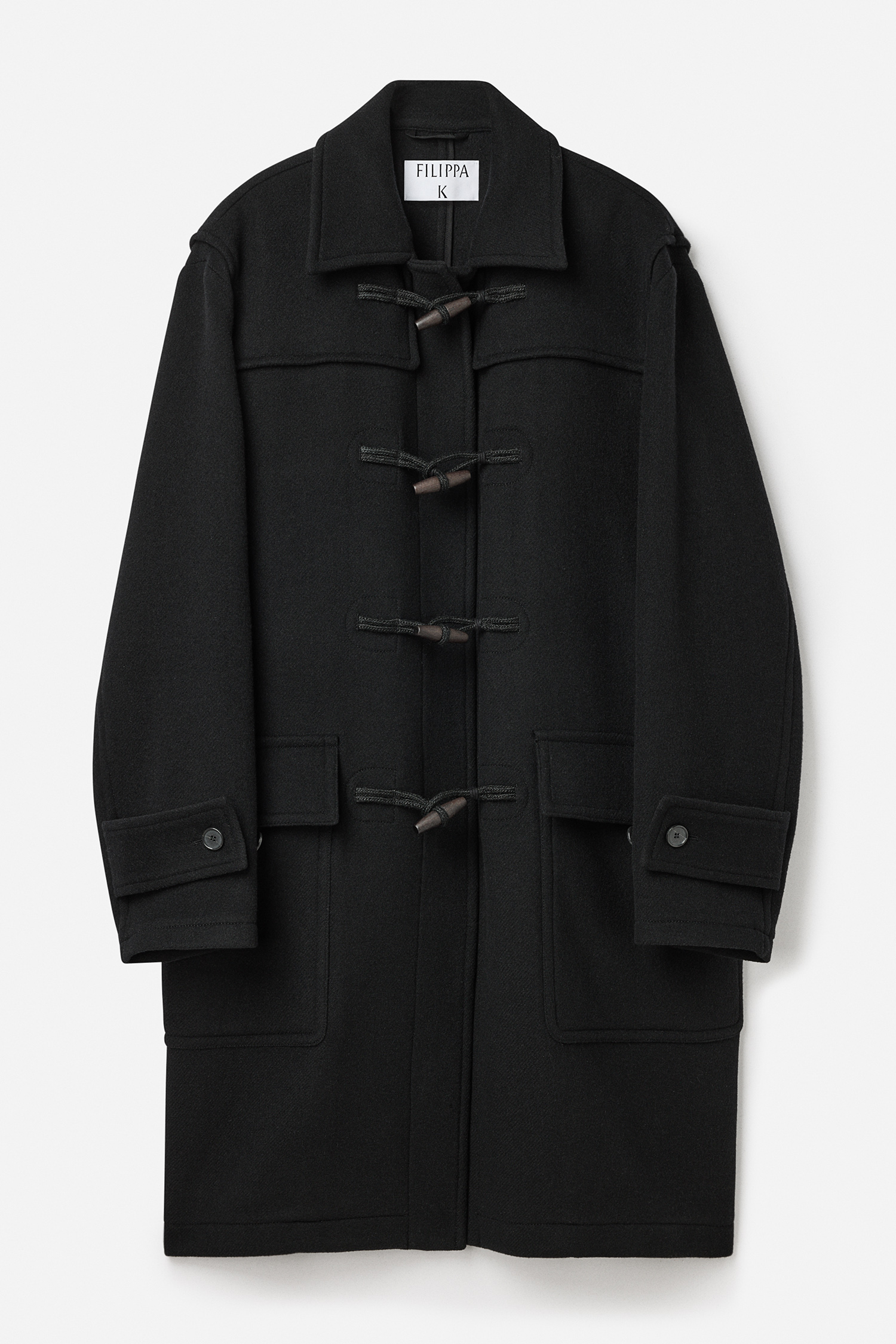 Filippa K Monty Duffle Coat In Black