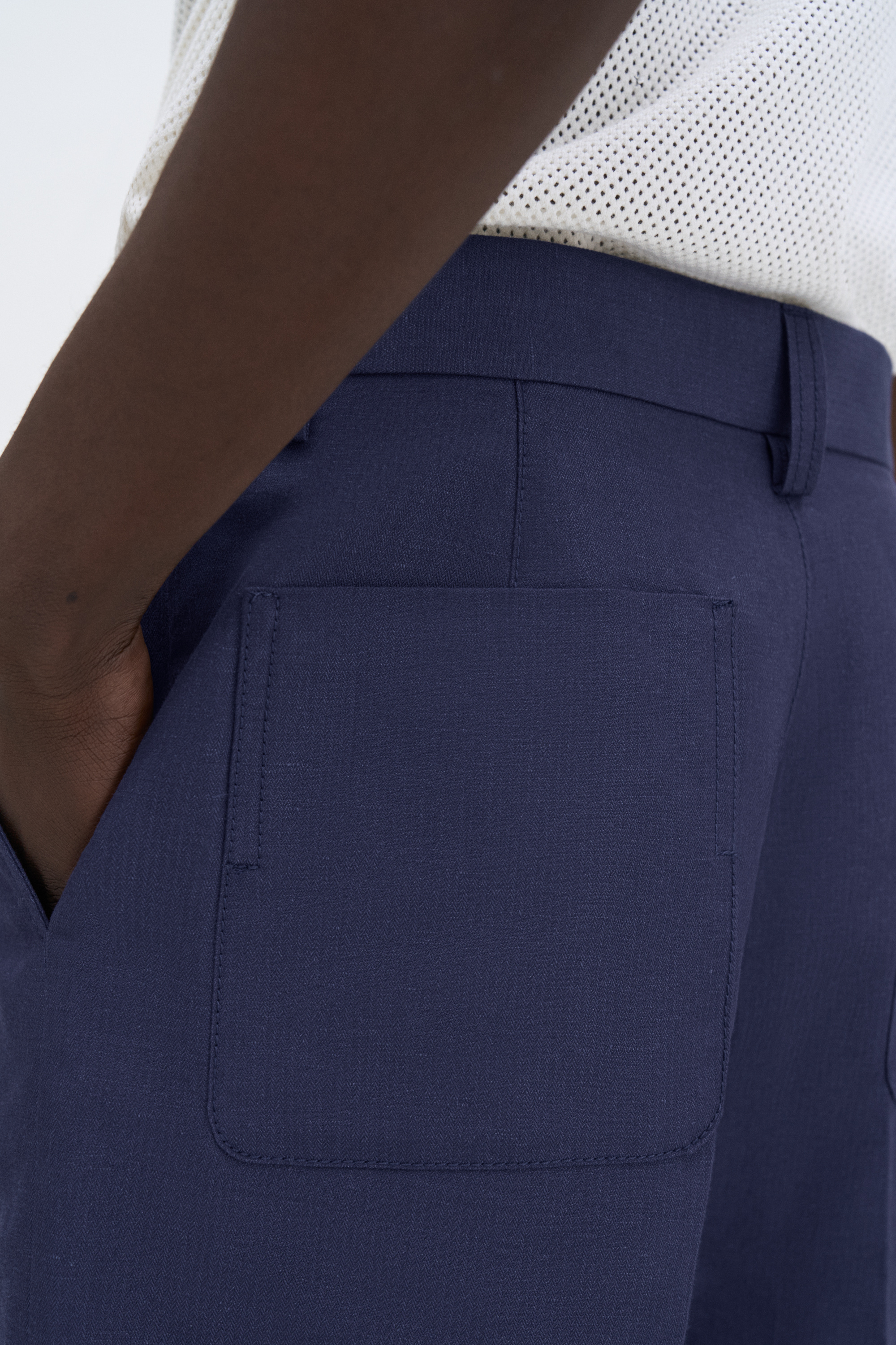 Filippa K Oversized Work Shorts In Blue