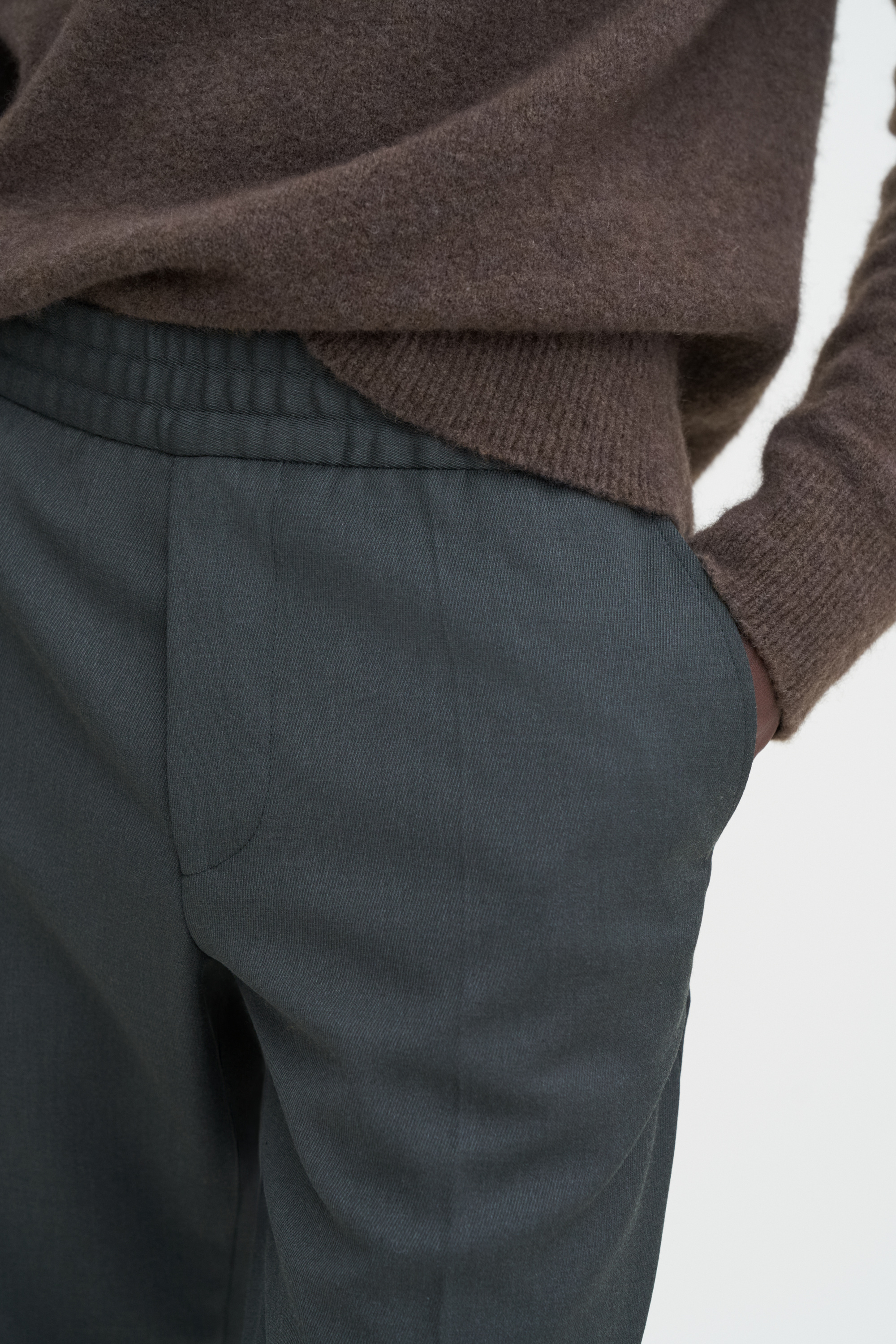 Filippa K Terry Cropped Trousers In Green