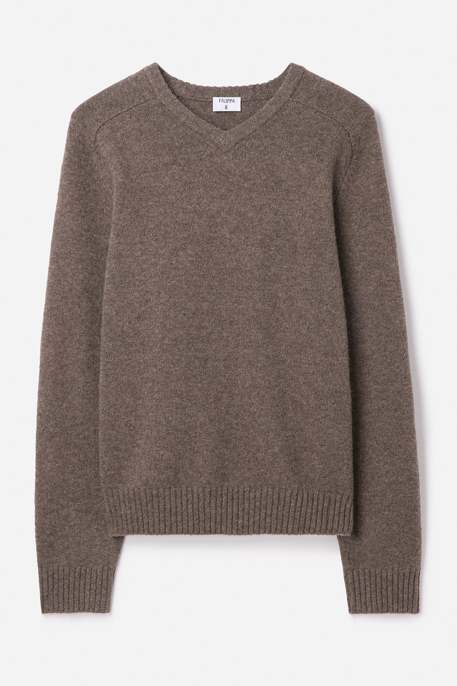 Filippa K Yak Wool V- Neck Sweater In Gray