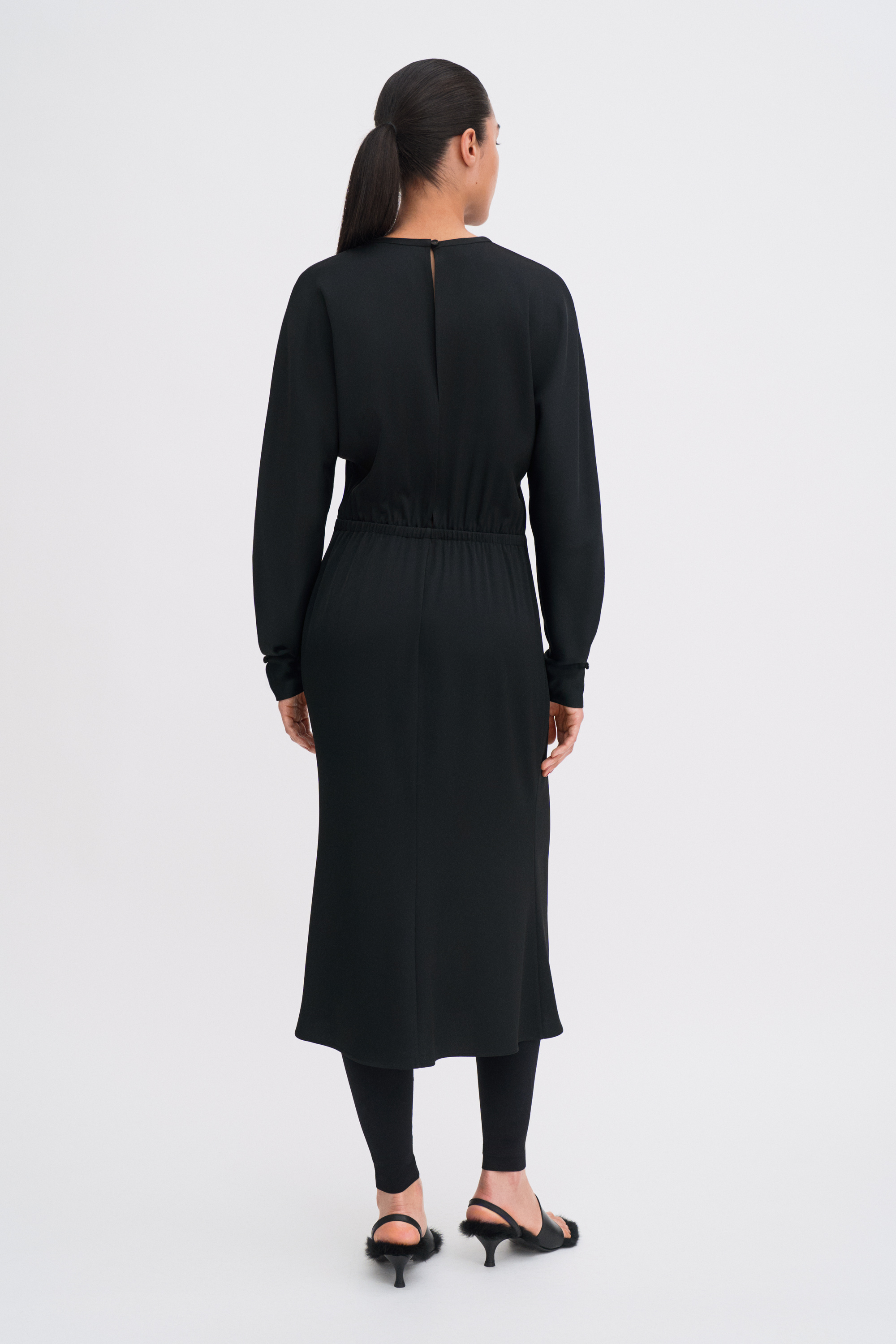 Filippa K Batwing Dress In Black