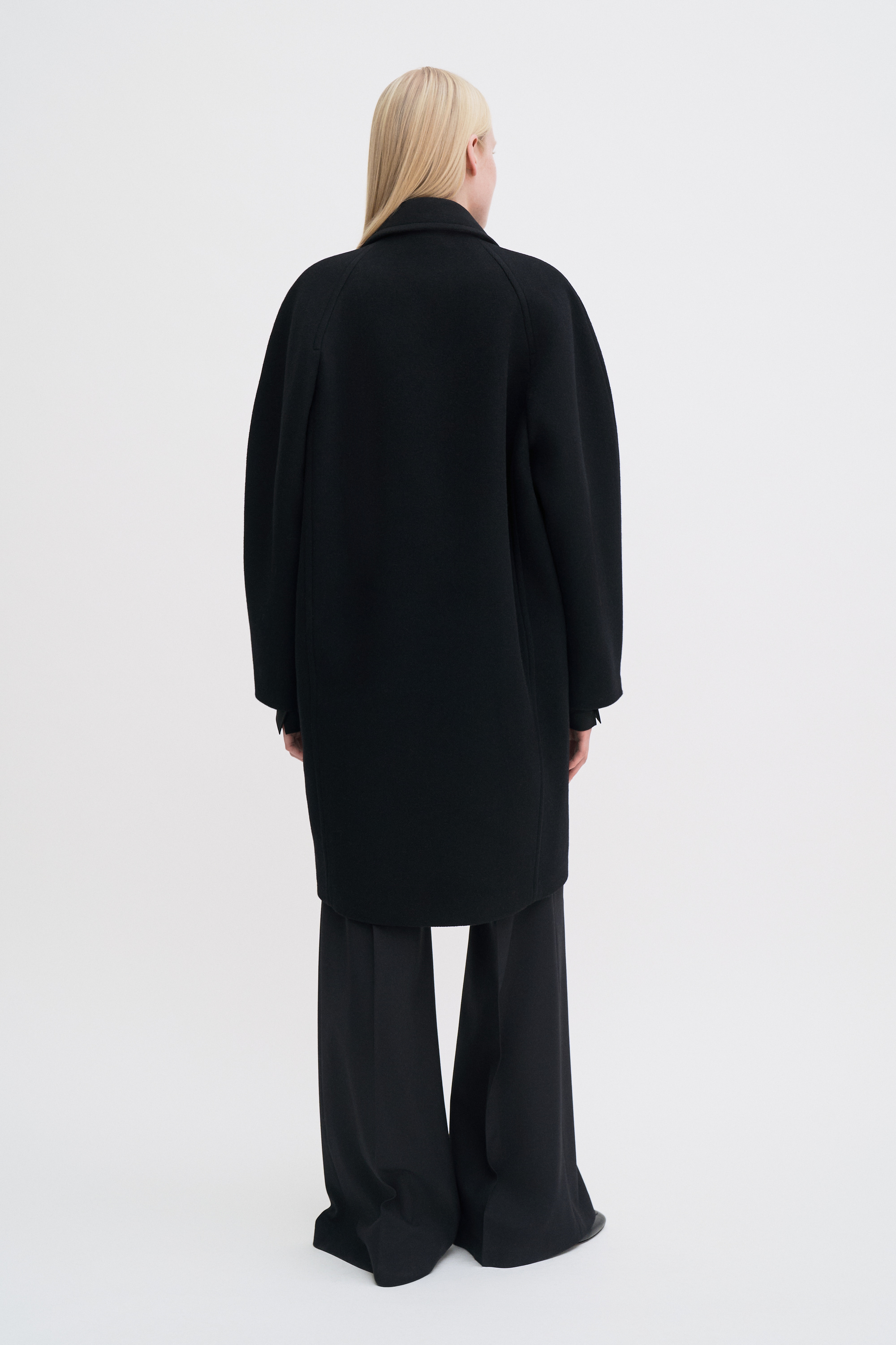 Filippa K Cocoon Coat In Black