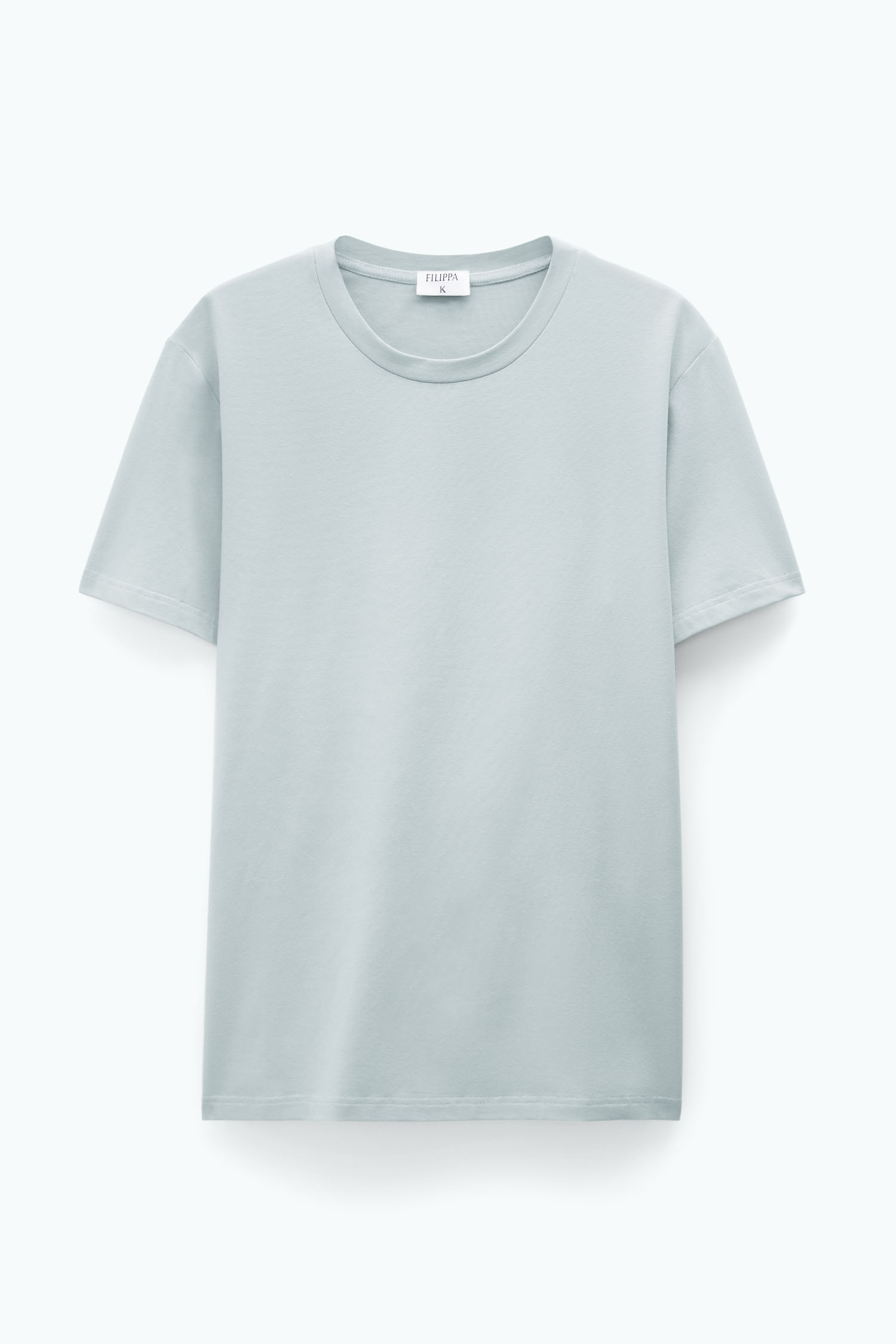 Shop Filippa K Stretch Cotton Tee In Green