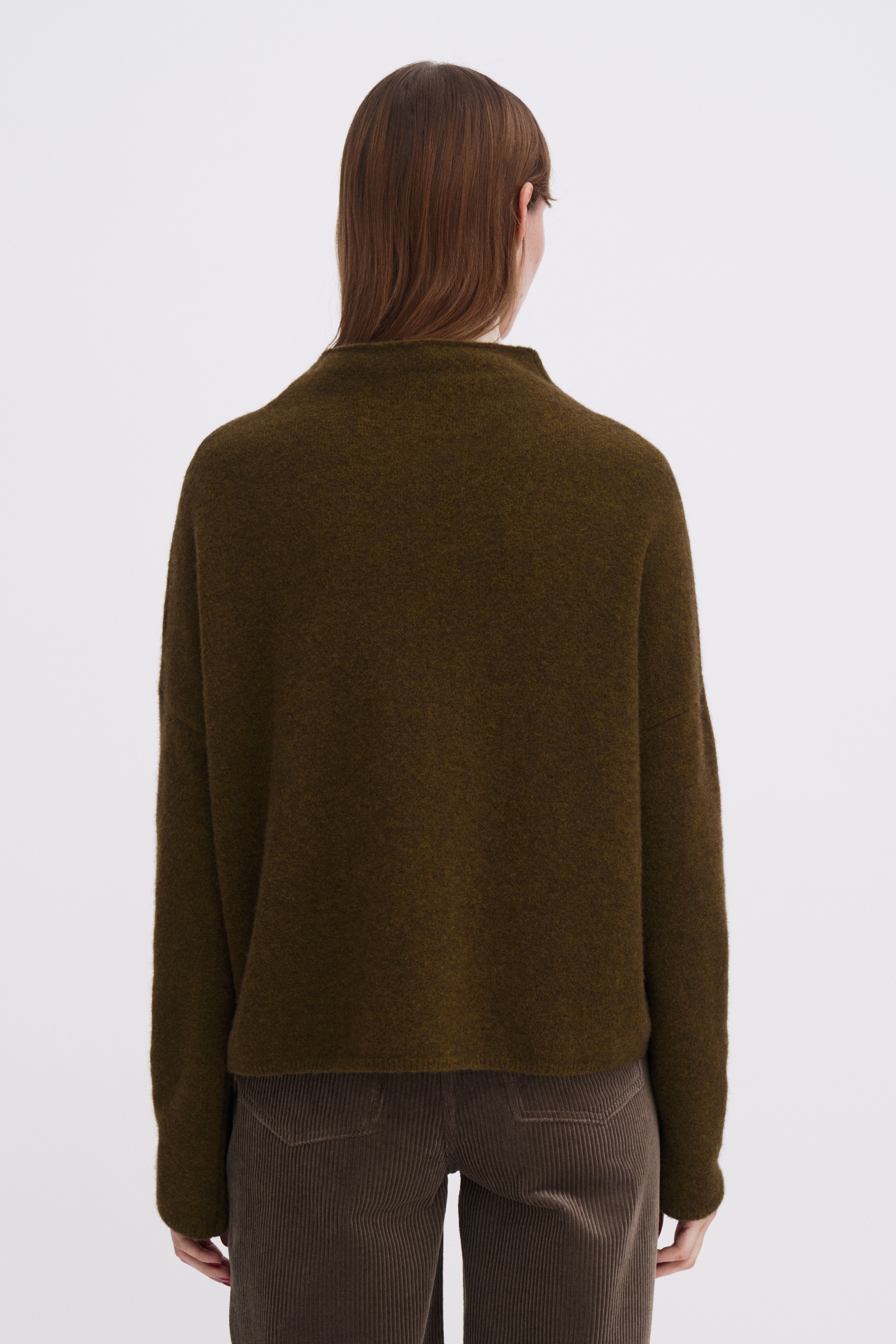 Filippa K Mika Yak Funnelneck Sweater In Green