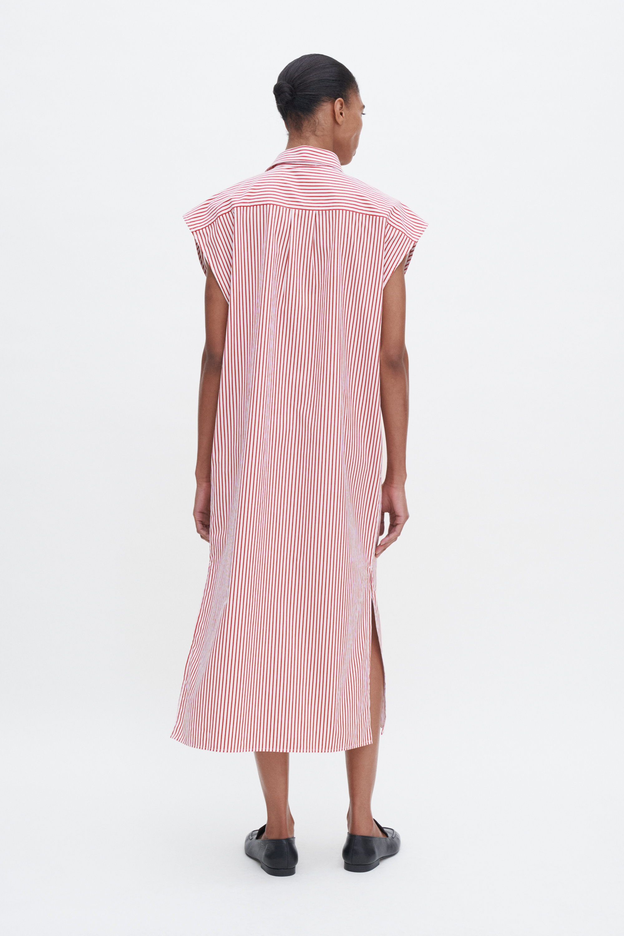Filippa K Cotton Poplin Shirt Dress In White