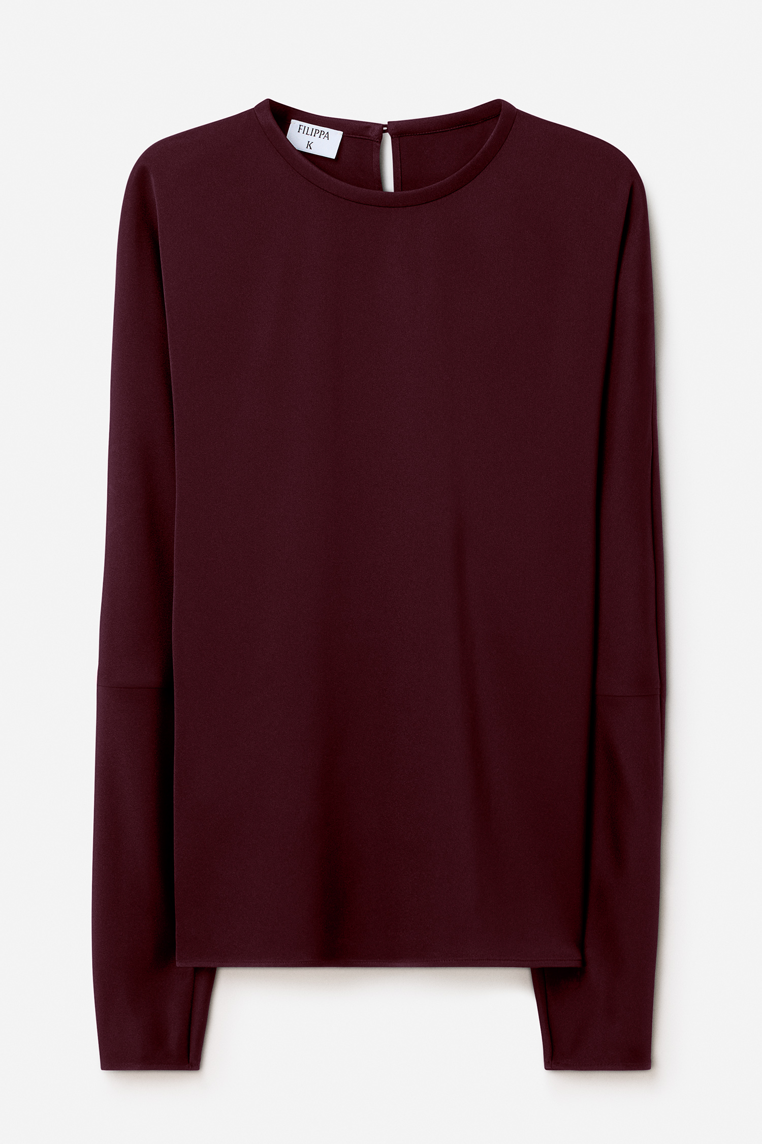 Filippa K Batwing Top In Burgundy