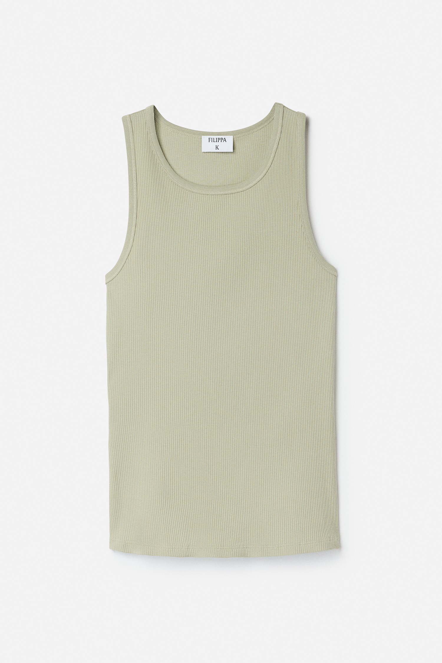 Filippa K Fine Rib Tank In Green