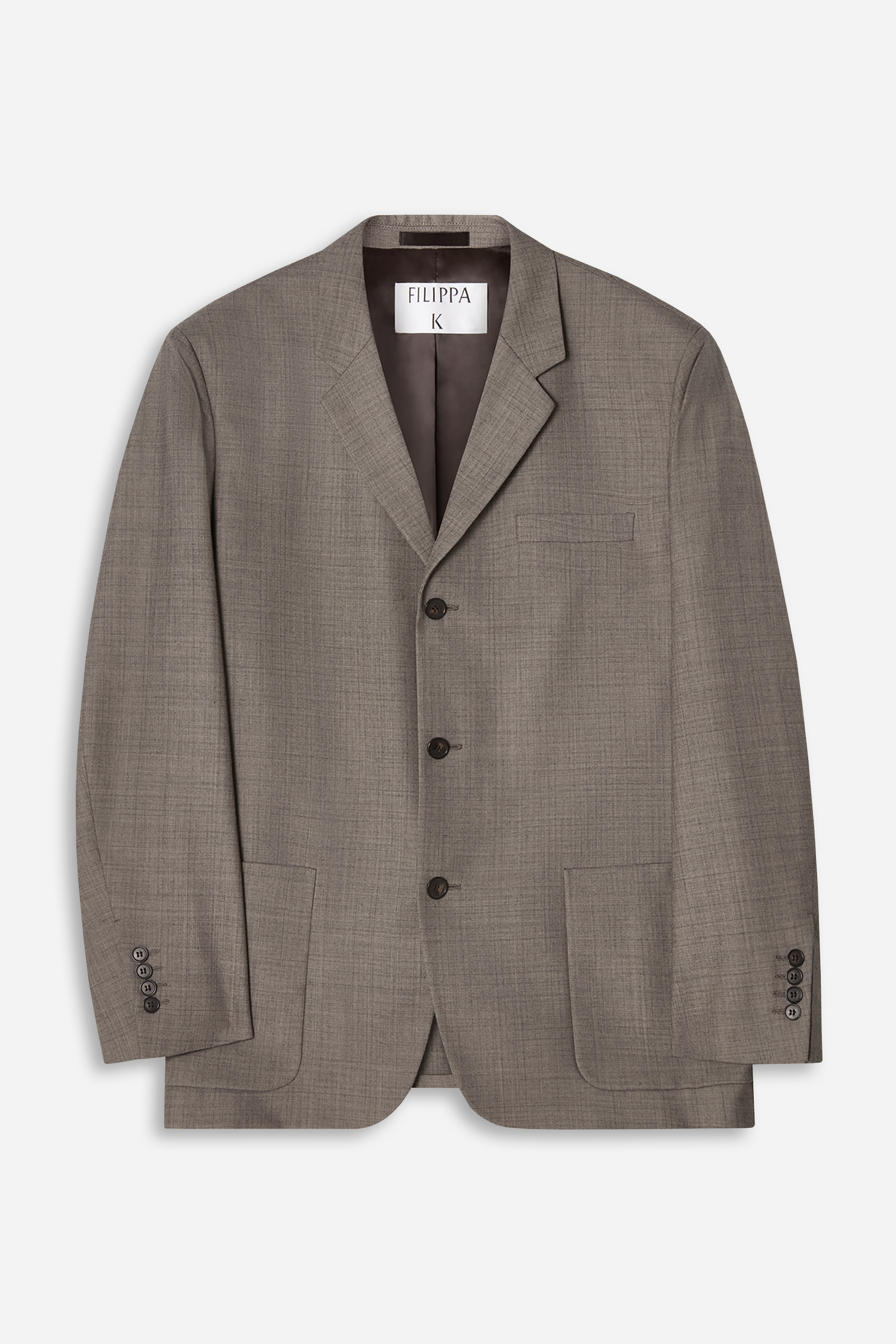 Filippa K Wool Blend Patch Pocket Blazer In Beige