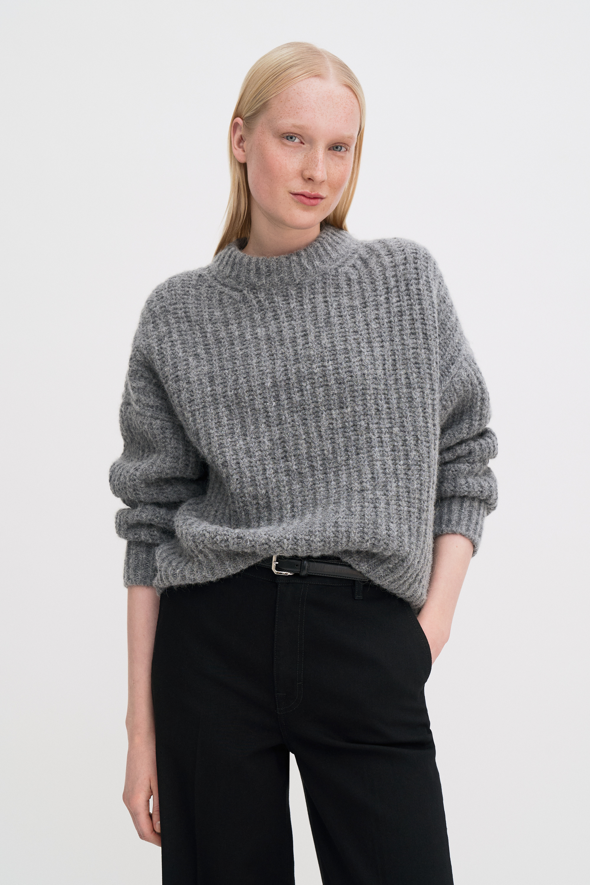 Filippa K Soft Alpaca Sweater In Brown