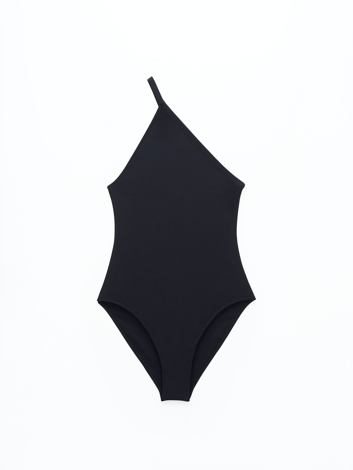 Shop Filippa K Asymmetric Swimsuit In Black