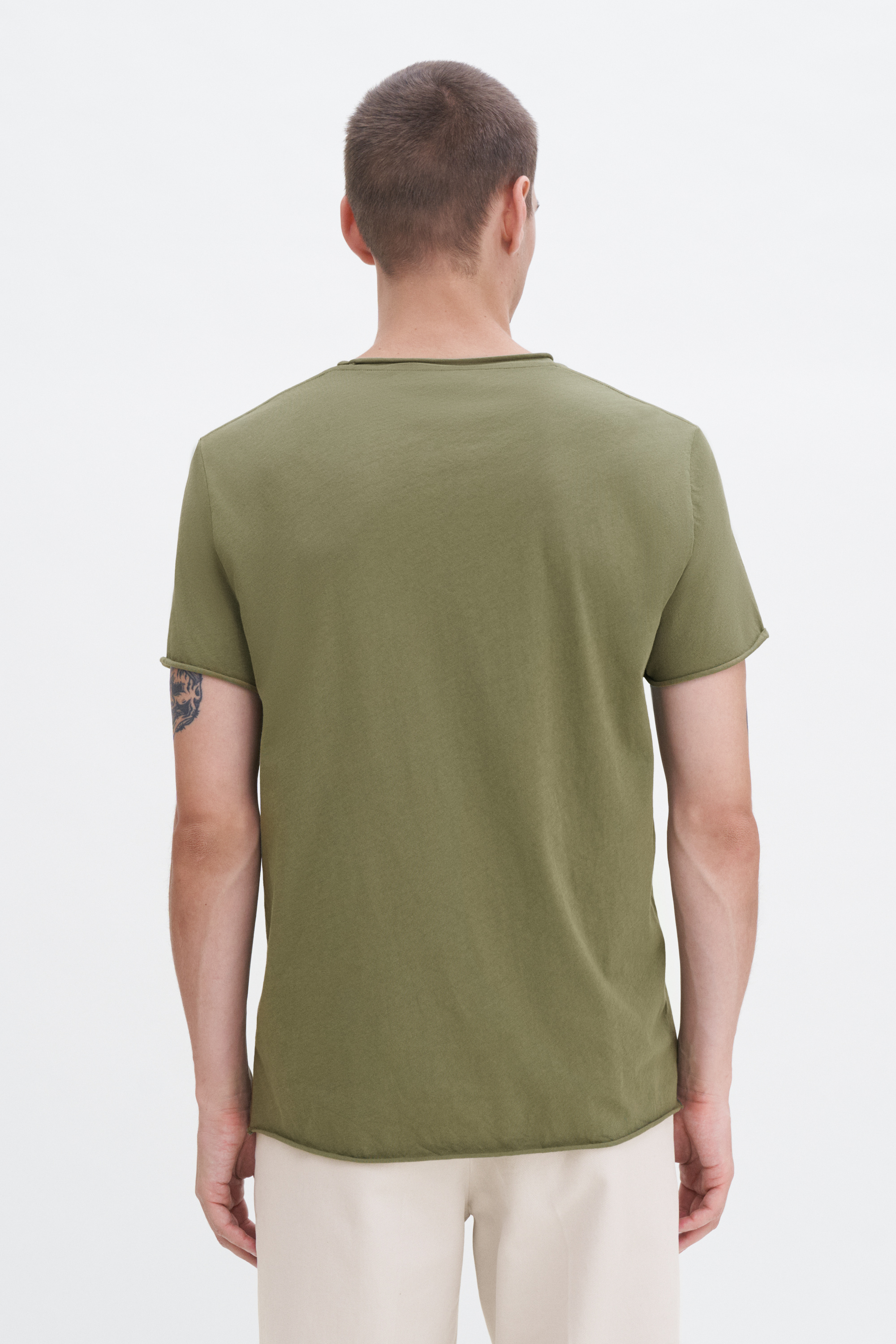 Filippa K Roll Neck Tee In Green