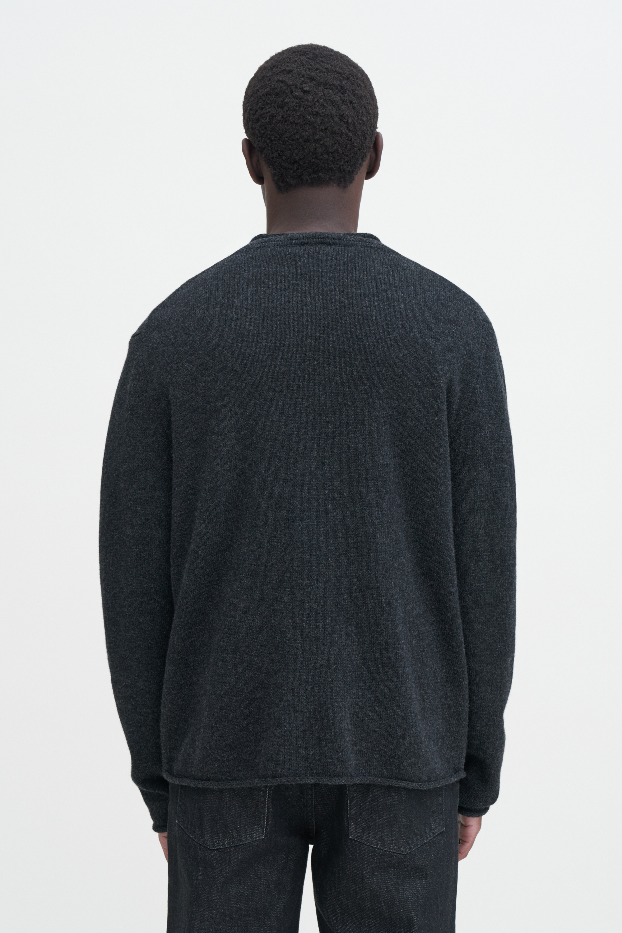 Filippa K Rolled Hem Sweater In Grey