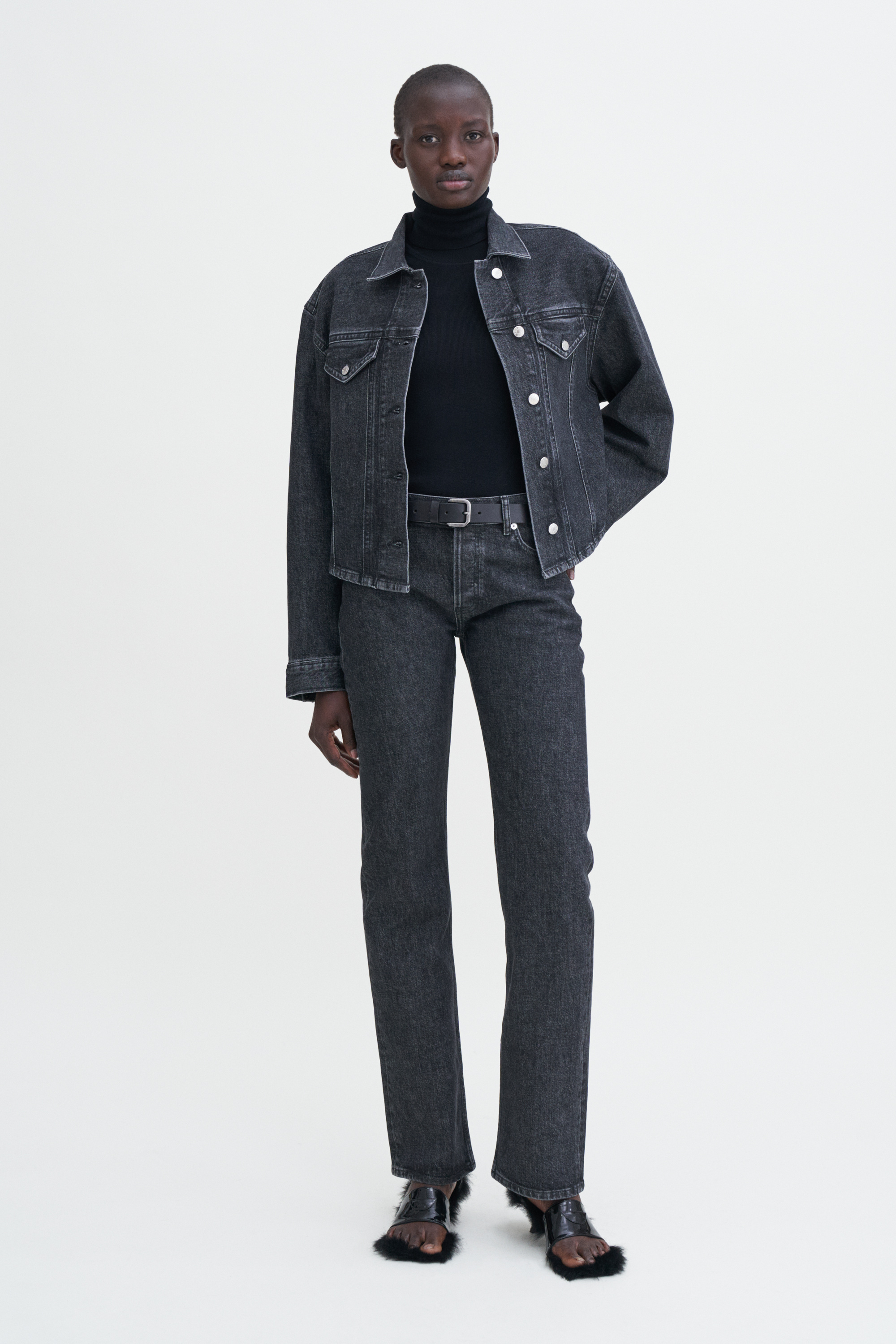 Filippa K Denim Shirt In Black
