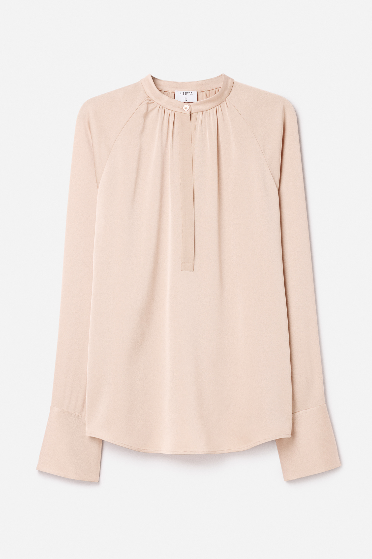 Filippa K Gathered Raglan Blouse In Pink