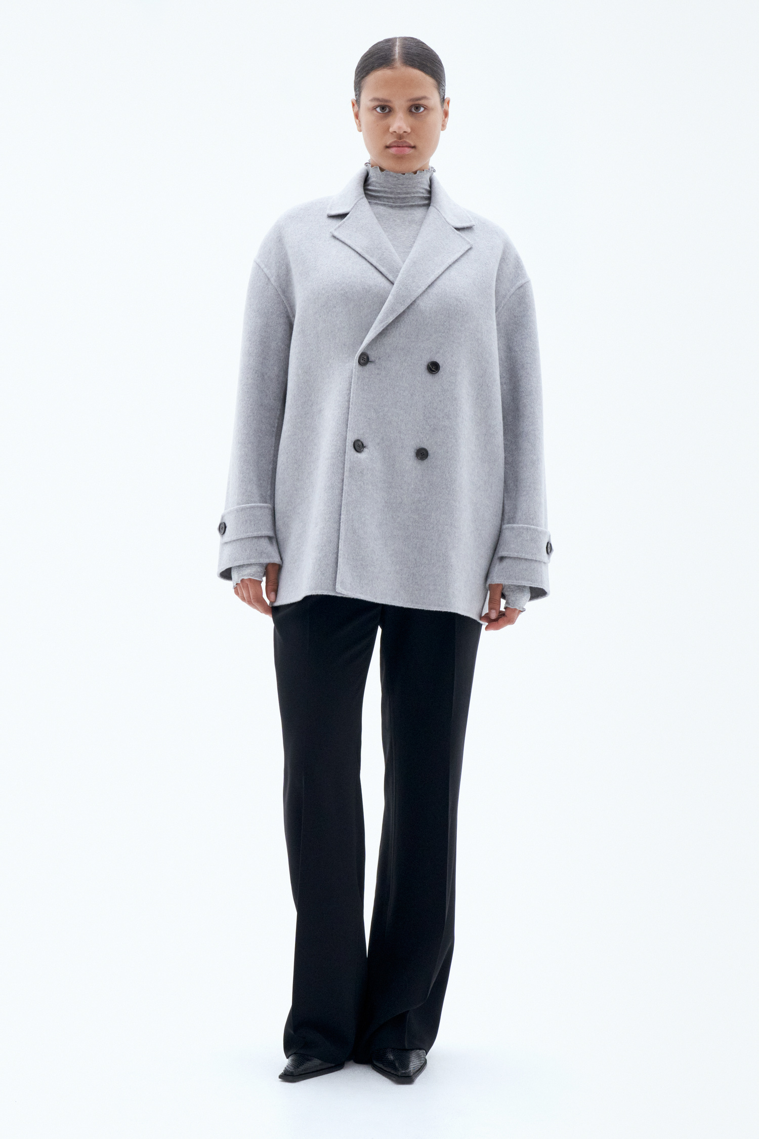 Filippa K Wool Cashmere Jacket In Grey