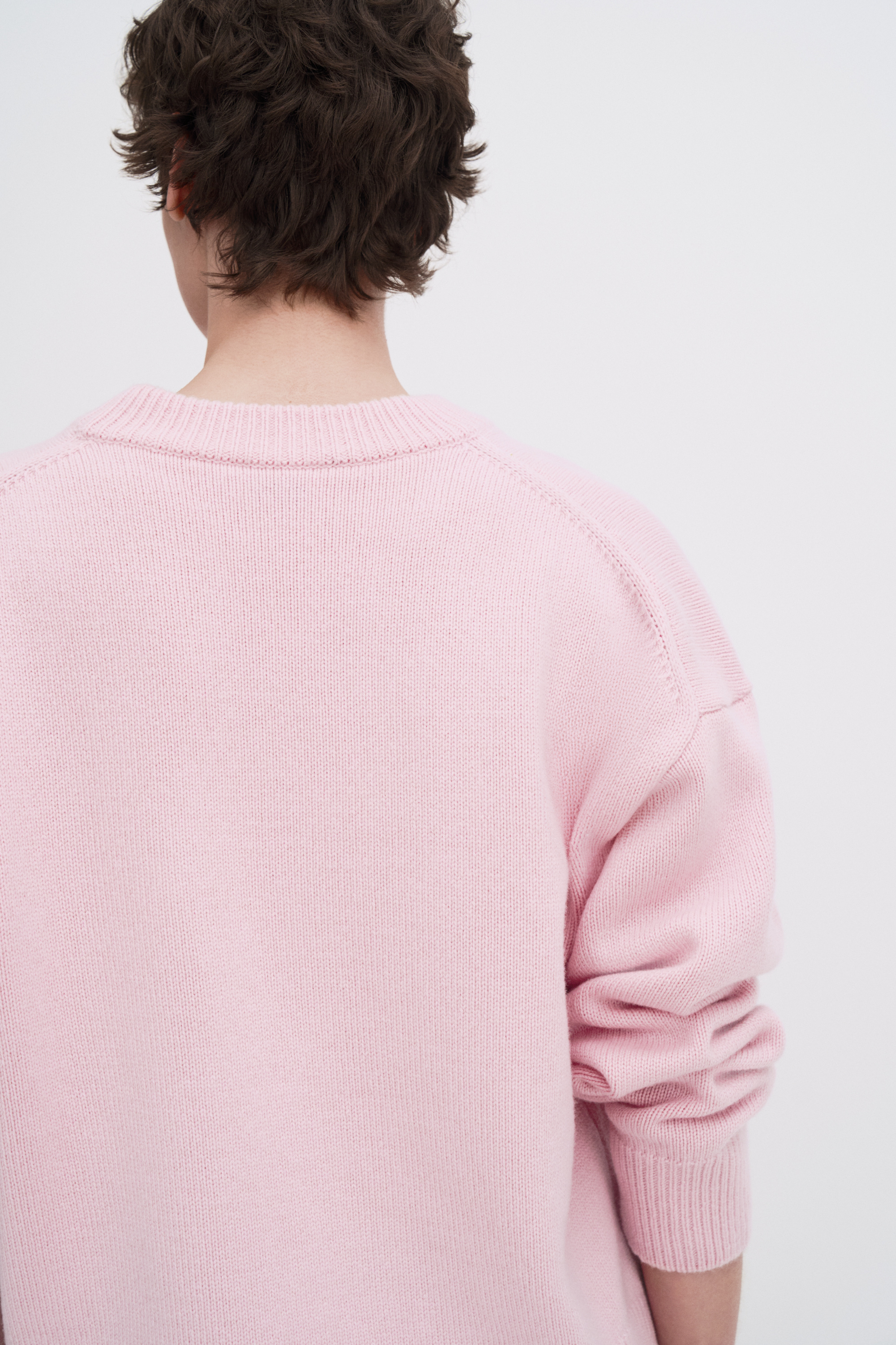 Filippa K Wool Cashmere Crewneck Sweater In Pink