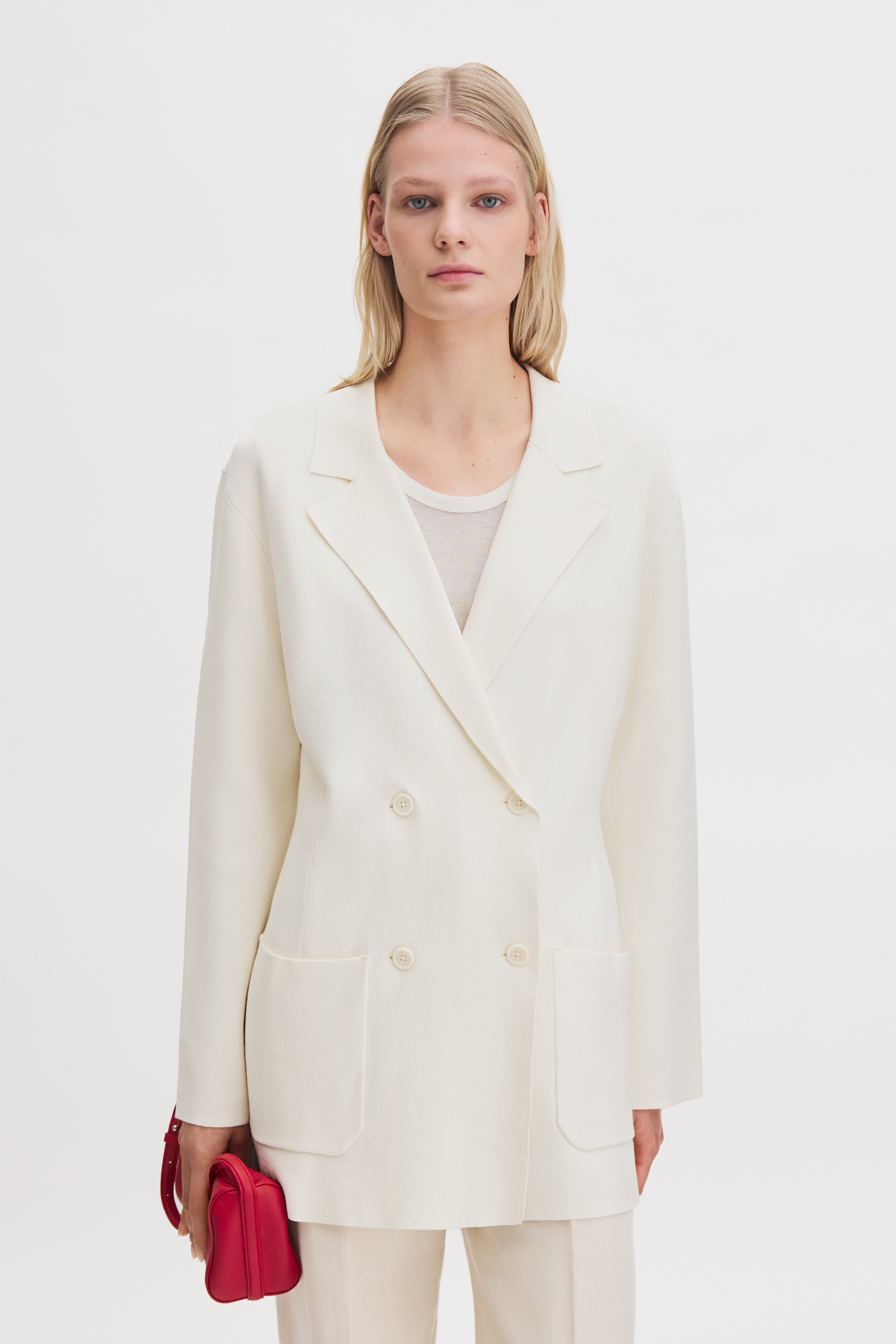 Filippa K Milano Knit Blazer In White