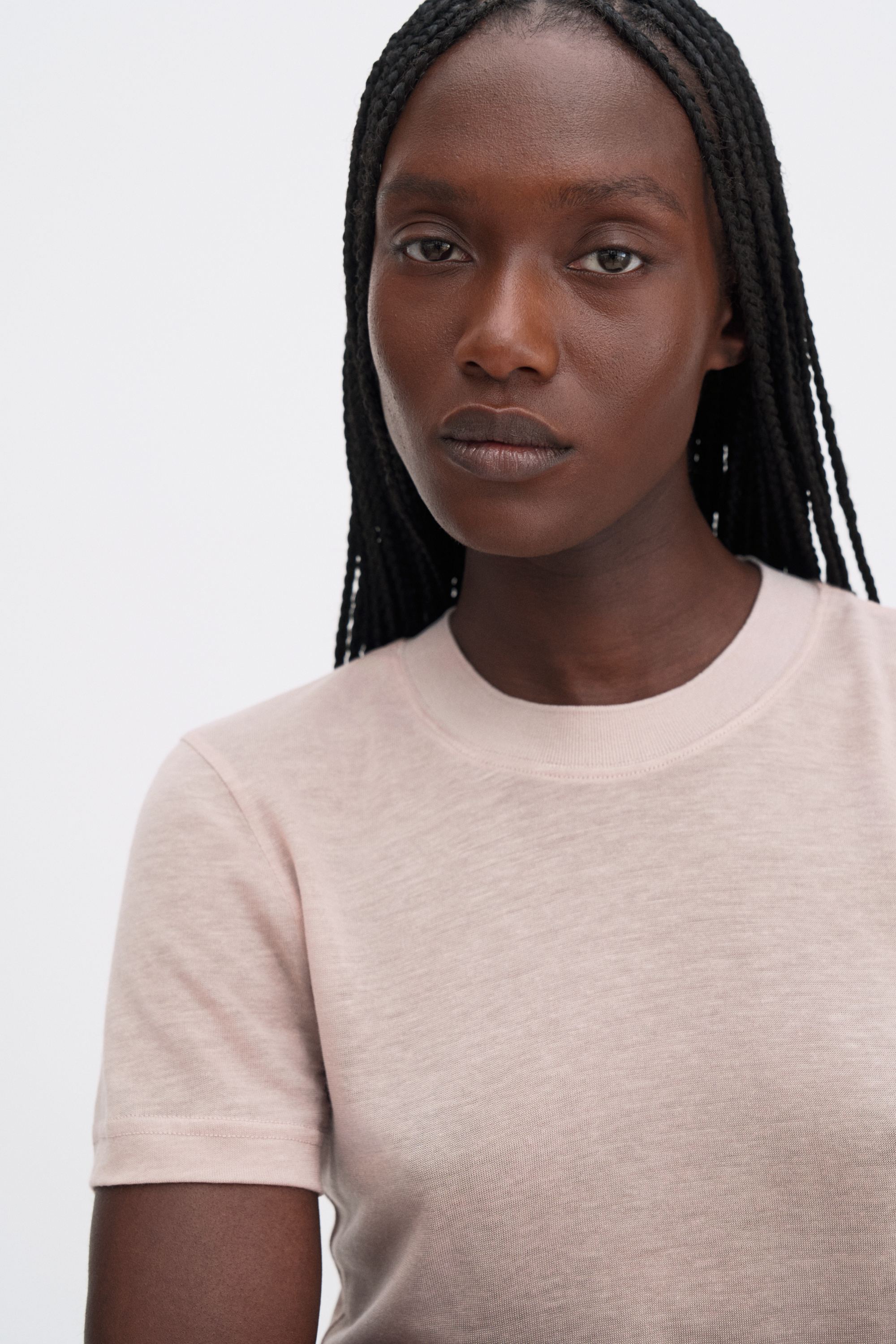 Filippa K Lyocell Cashmere Tee In Pink