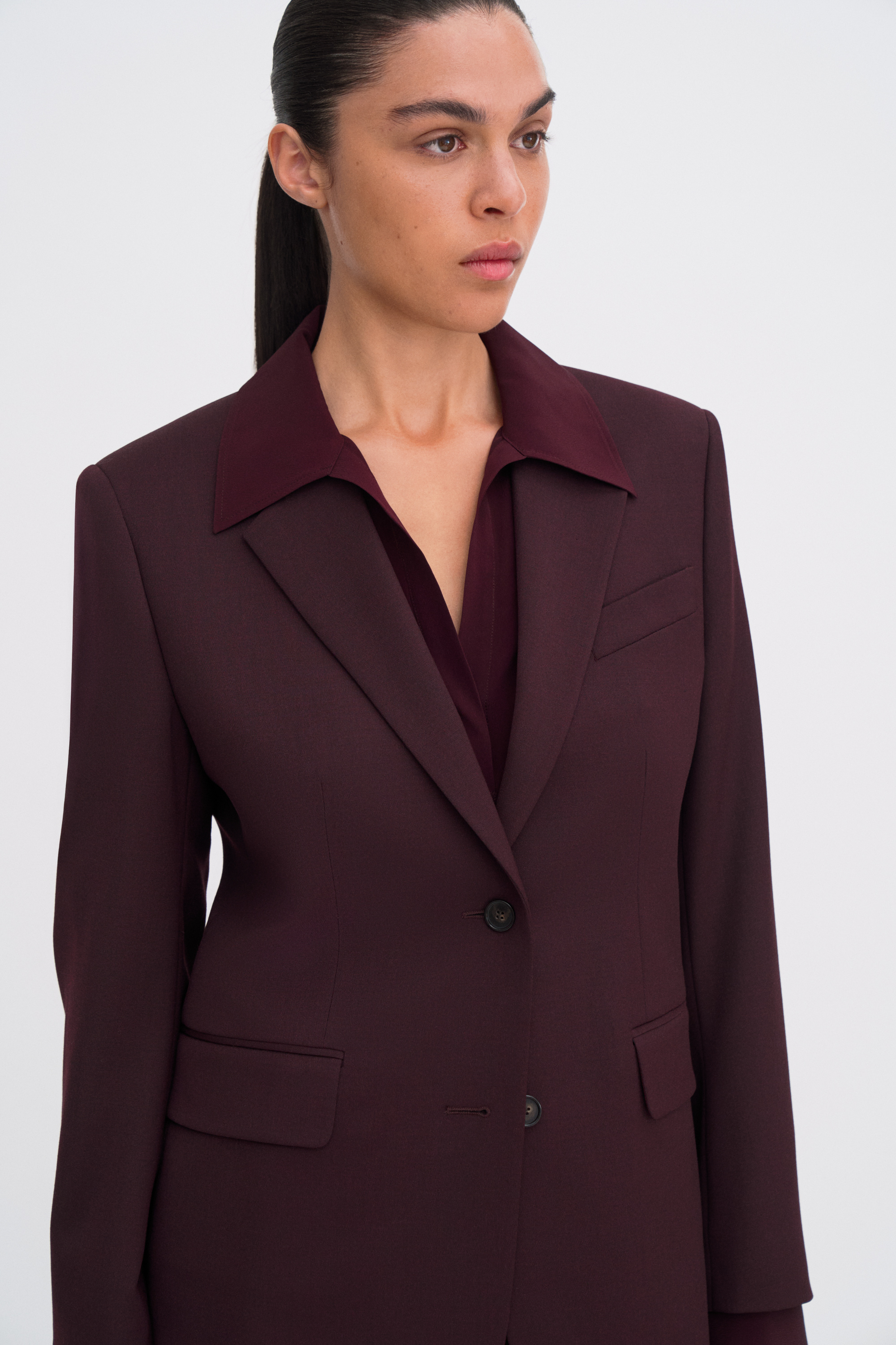 Filippa K Delilah Blazer In Burgundy