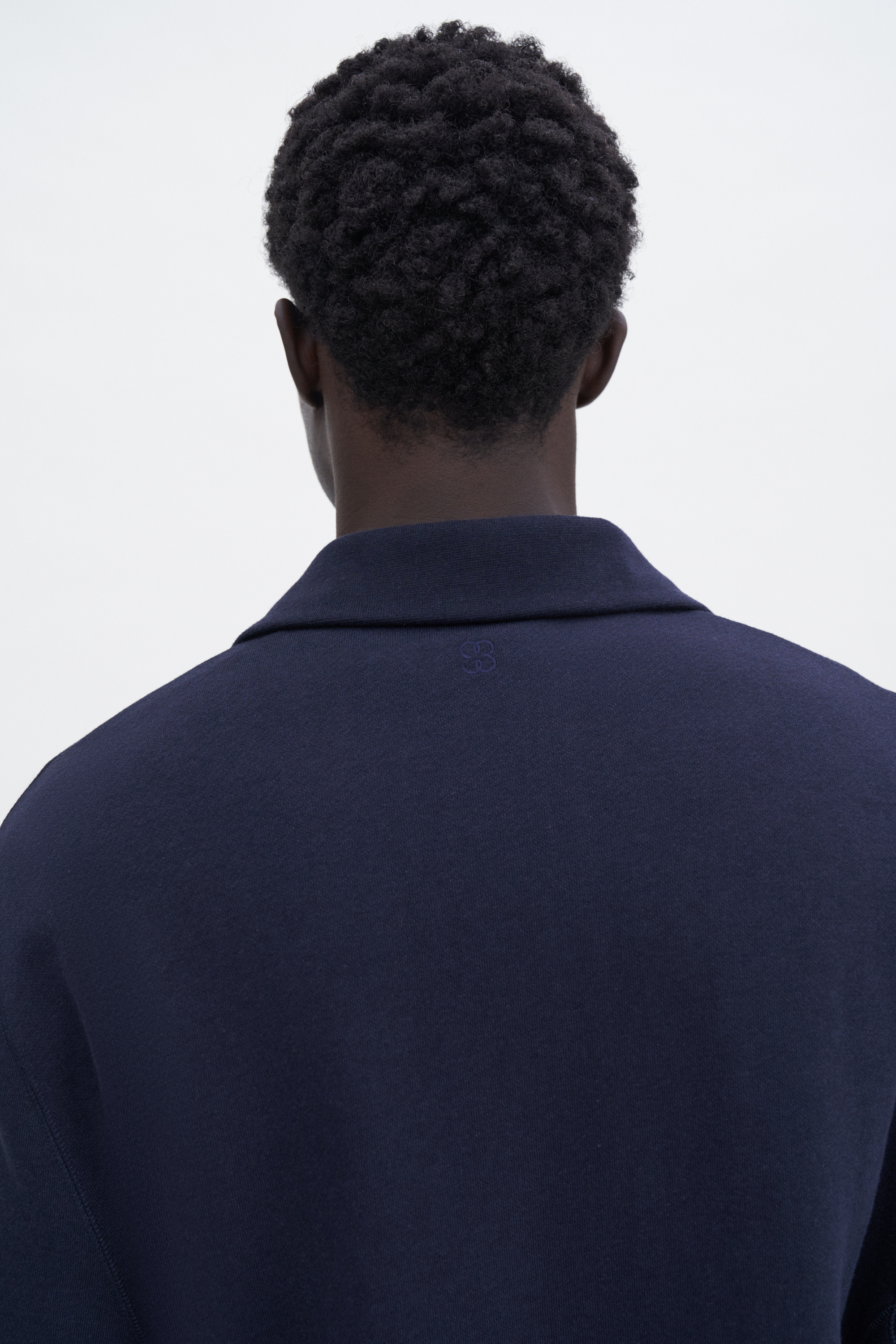 Filippa K Polo Sweatshirt In Blue