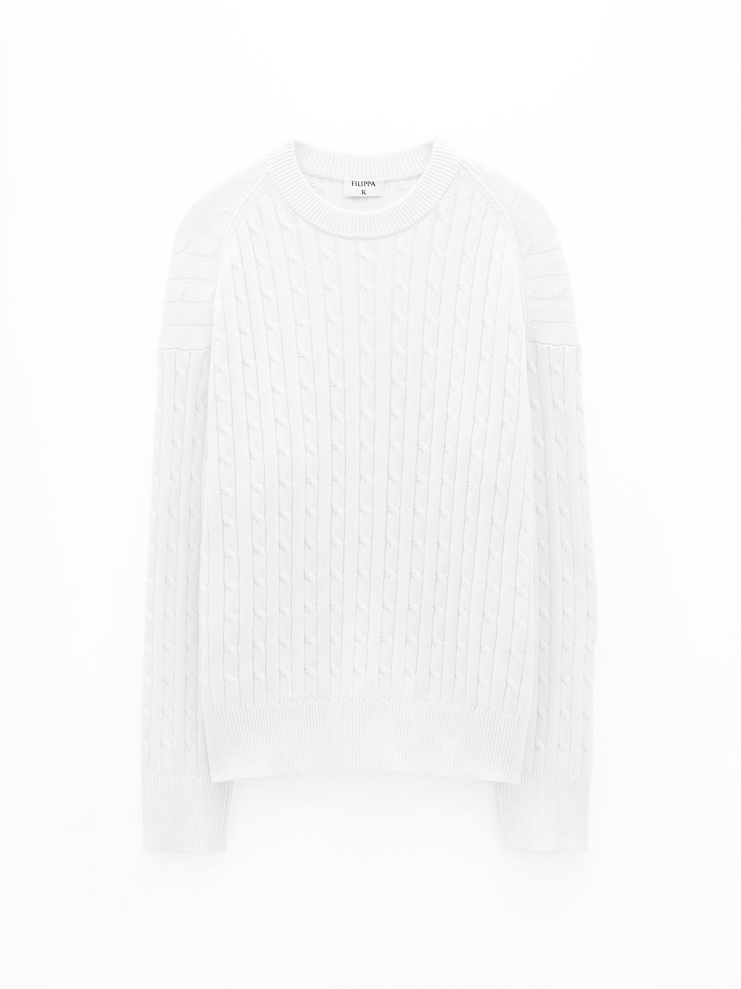 Shop Filippa K Braided Sweater In White