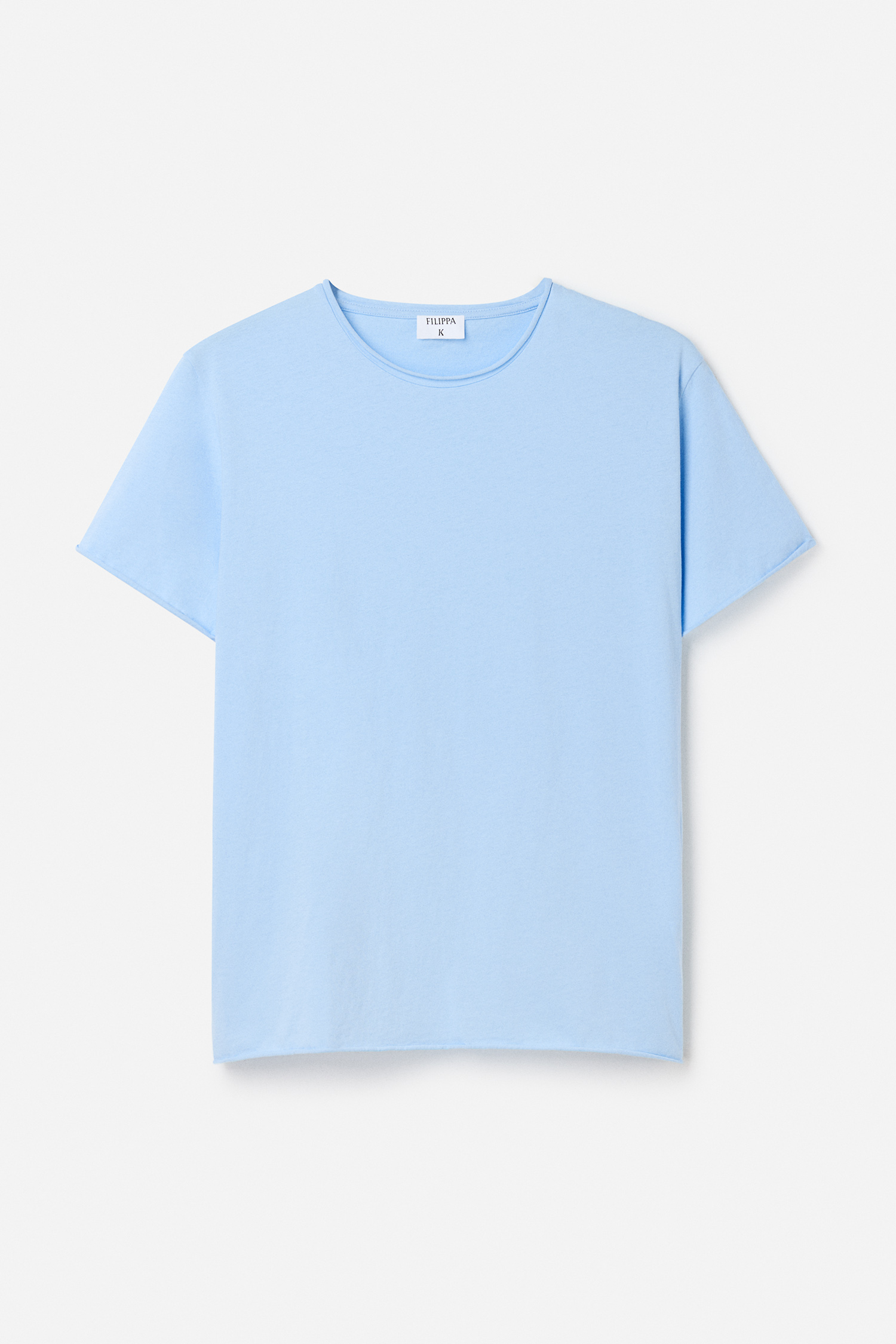 Filippa K Roll Neck Tee In Blue
